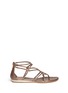 Main View - Click To Enlarge - RENÉ CAOVILLA - Crystal strap leather sandals