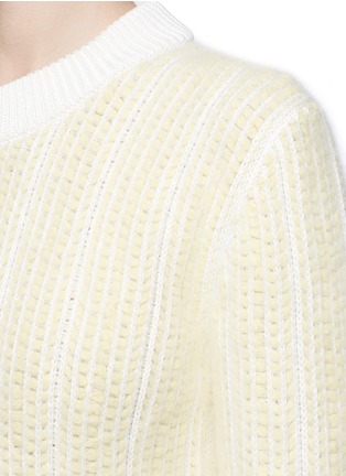 Detail View - Click To Enlarge - CHLOÉ - Rib-knit cotton-angora sweater