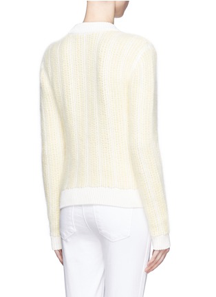 Back View - Click To Enlarge - CHLOÉ - Rib-knit cotton-angora sweater