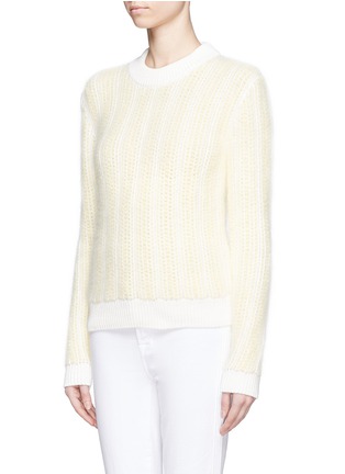 Front View - Click To Enlarge - CHLOÉ - Rib-knit cotton-angora sweater