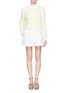 Figure View - Click To Enlarge - CHLOÉ - Rib-knit cotton-angora sweater
