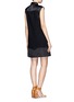 Back View - Click To Enlarge - 3.1 PHILLIP LIM - Gathered front sleeveless collared shirt dress