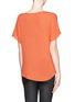 Back View - Click To Enlarge - ELIZABETH AND JAMES - Denver draped T-shirt