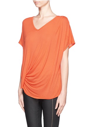 Front View - Click To Enlarge - ELIZABETH AND JAMES - Denver draped T-shirt