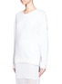 Front View - Click To Enlarge - THEORY - Founder Corbit side zipper sweater