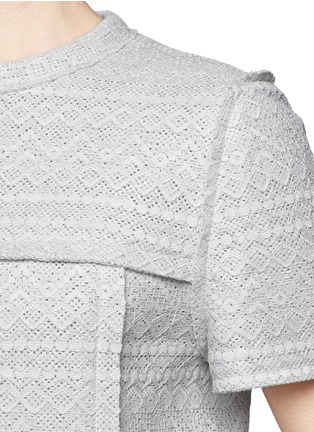 Detail View - Click To Enlarge - LANVIN - Techno foam lace shift dress