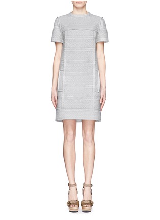 Main View - Click To Enlarge - LANVIN - Techno foam lace shift dress