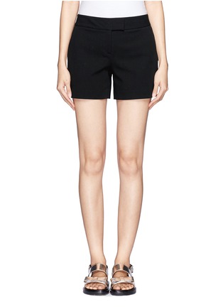 Main View - Click To Enlarge - THEORY - Cotton-blend mini shorts