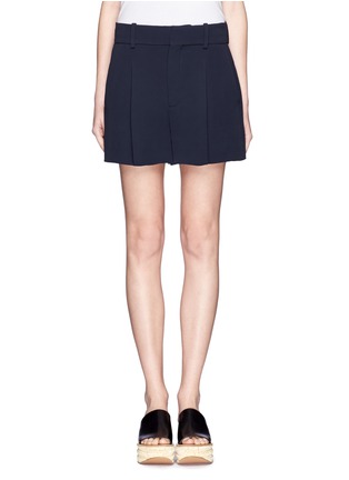 Main View - Click To Enlarge - CHLOÉ - Pleat front crepe shorts