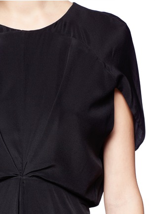 Detail View - Click To Enlarge - MO&CO. EDITION 10 - Chiffon-back silk dress