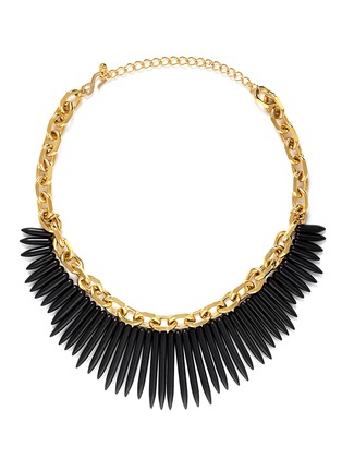 Main View - Click To Enlarge - KENNETH JAY LANE - Spike chain necklace