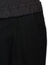 Detail View - Click To Enlarge - FFIXXED STUDIOS - Poplin waist wool flare jogging pants