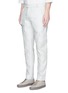 Front View - Click To Enlarge - FFIXXED STUDIOS - Waist sash cotton stripe dobby pants