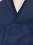 Detail View - Click To Enlarge - FFIXXED STUDIOS - Stripe jersey panel seersucker T-shirt