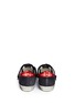 Back View - Click To Enlarge - GOLDEN GOOSE - Superstar' star patch distressed suede sneakers
