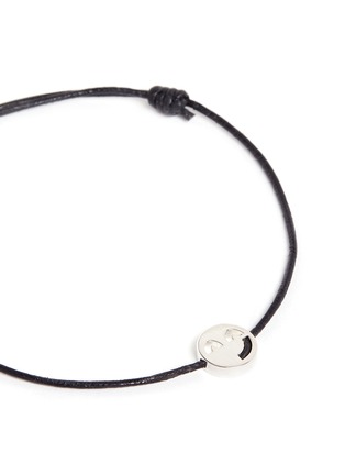 Detail View - Click To Enlarge - RUIFIER - 'SASSY' STERLING SILVER CHARM LEATHER BRACELET
