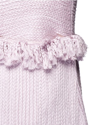 Detail View - Click To Enlarge - 73037 - Frayed tassel trim braided coat