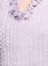 Detail View - Click To Enlarge - 73037 - Frayed trim braided vest