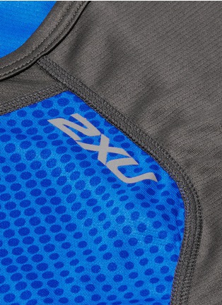 Detail View - Click To Enlarge - 2XU - 'Ice X' colourblock performance short sleeve top