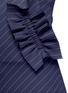 Detail View - Click To Enlarge - SHUSHU/TONG - Ruffle trim stripe twill skirt
