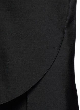 Detail View - Click To Enlarge - PORTS 1961 - Drape side wool-silk radzmir shell top