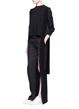 Figure View - Click To Enlarge - PORTS 1961 - Ribbed trim wool dickie