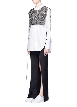 Front View - Click To Enlarge - PORTS 1961 - Metallic sequin dickie top