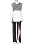 Main View - Click To Enlarge - PORTS 1961 - Metallic sequin dickie top