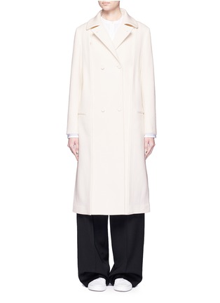 Main View - Click To Enlarge - PORTS 1961 - Split front gabardine coat