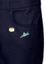 Detail View - Click To Enlarge - MIRA MIKATI - Cartoon icon patch cropped twill pants