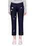 Main View - Click To Enlarge - MIRA MIKATI - Cartoon icon patch cropped twill pants