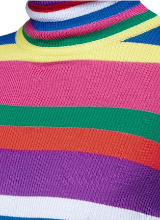 Detail View - Click To Enlarge - MIRA MIKATI - Stripe Merino wool sweater