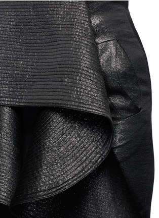 Detail View - Click To Enlarge - 73052 - 'Queen Victoria' high waist metallic ruffle skirt