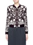 Main View - Click To Enlarge - NEEDLE & THREAD - 'Embroidery Motif' sequin floral bomber jacket