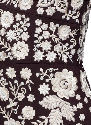 Detail View - Click To Enlarge - NEEDLE & THREAD - Embroidery motif sequin floral playsuit