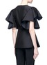 Back View - Click To Enlarge - CO - Oversized ruffle sleeve wool blend top