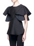 Front View - Click To Enlarge - CO - Oversized ruffle sleeve wool blend top