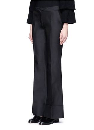 Front View - Click To Enlarge - CO - Folded cuff wool-silk-cashmere pants