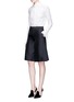 Figure View - Click To Enlarge - CO - Wool-cotton-silk blend shorts