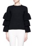 Main View - Click To Enlarge - CO - Tiered sleeve wool knit sweater