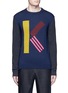 Main View - Click To Enlarge - KENZO - Waffle knit sleeve wool sweater