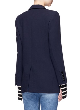 Back View - Click To Enlarge - BLAZÉ MILANO - 'Everyday Resolute' velvet trim wool blazer