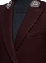 Detail View - Click To Enlarge - BLAZÉ MILANO - 'Woodland' embellished lapel felted wool blazer