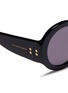 Detail View - Click To Enlarge - ALEXANDER MCQUEEN - Round acetate thick rim sunglasses