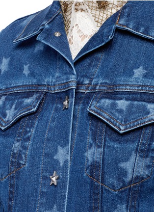 Detail View - Click To Enlarge - VALENTINO GARAVANI - Star print denim jacket