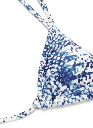 Detail View - Click To Enlarge - VIX - 'Anatolia' geometric scale print triangle bikini top