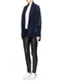 Figure View - Click To Enlarge - VINCE - Wool-cashmere circle cardigan