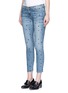 Front View - Click To Enlarge - CURRENT/ELLIOTT - 'The Stiletto' star print skinny jeans