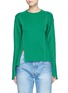 Main View - Click To Enlarge - PORTS 1961 - Asymmetric patchwork knit sweater