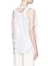 Back View - Click To Enlarge - CHLOÉ - Embroidered dot tulle top and jersey tank